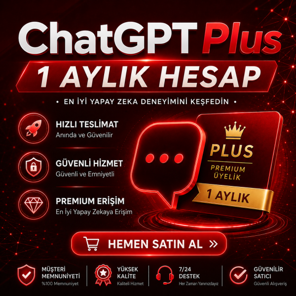 Chatgpt Plus 1 Aylık Kişisel Hesap