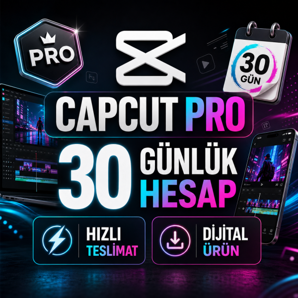Capcut Pro - Kişisel Hesap 1 Aylık